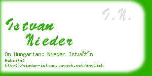 istvan nieder business card